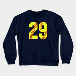 Fastpitch Softball Number 29 #29 Softball Shirt Jersey Uniform Favorite Player Biggest Fan Crewneck Sweatshirt